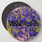 Radioaktives Marmor Button (Vorne & Hinten)
