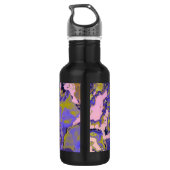 Radioaktives Marmor Edelstahlflasche (Rückseite)