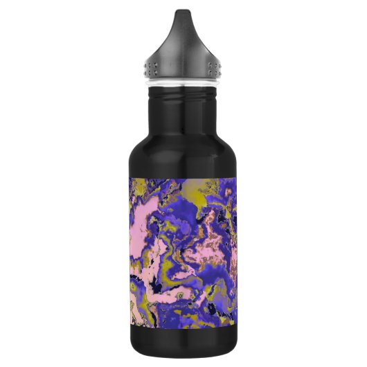 Radioaktives Marmor Edelstahlflasche (Links)