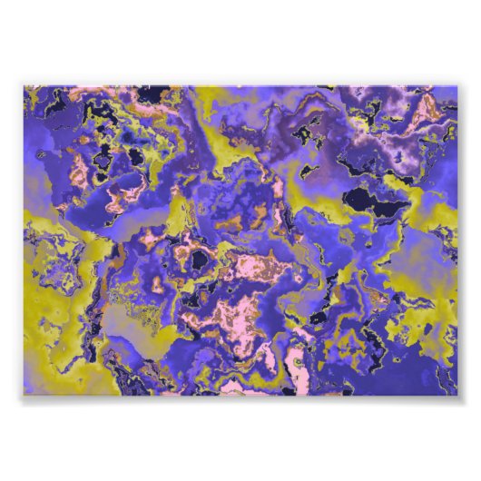 Radioaktives Marmor Fotodruck (Vorne)