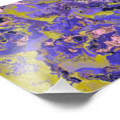 Radioaktives Marmor Fotodruck (Ecke)