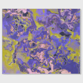 Radioaktives Marmor Geschenkpapier (Flach)