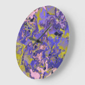 Radioaktives Marmor Große Wanduhr (Winkel)