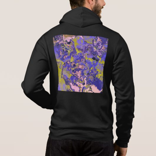 Radioaktives Marmor Hoodie (Rückseite)