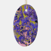 Radioaktives Marmor Keramik Ornament (Rechts)