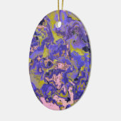 Radioaktives Marmor Keramik Ornament (Links)