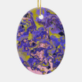 Radioaktives Marmor Keramik Ornament (Hinten)