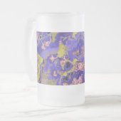 Radioaktives Marmor Mattglas Bierglas (Vorderseite Links)