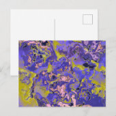 Radioaktives Marmor Postkarte (Vorne/Hinten)