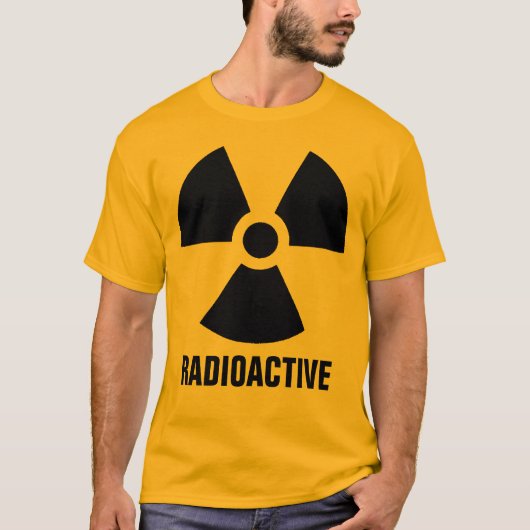 Radioaktives Material-Warnung T-Shirt (Vorderseite)