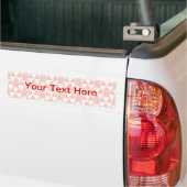 Radioaktives Muster auf Rot Autoaufkleber (Auf Lkw)