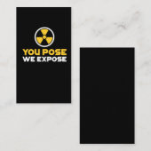 Radioaktives nukleares des visitenkarte (Vorne/Hinten)