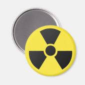 Radioaktives Signal Magnet (Vorderseite/Rückseite)