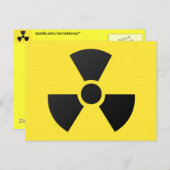 Radioaktives Signal Postkarte (Vorne/Hinten)