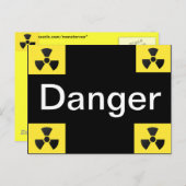 Radioaktives Signal Postkarte (Vorne/Hinten)