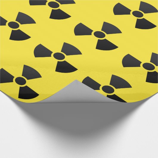 Radioaktives Symbol Geschenkpapier (Ecke)
