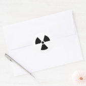 radioaktives Symbol Runder Aufkleber (Umschlag)