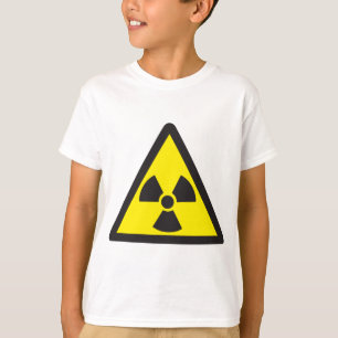 Radioaktives Symbol-warnendes Dreieck T-Shirt