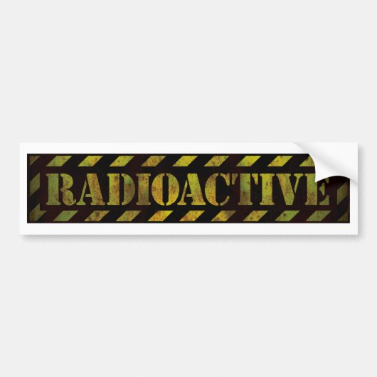 Radioaktives Warnzeichen| Coole Grunge Autoaufkleber (Vorne)