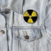 Radioaktives Warnzeichen| Coole Grunge Button (Beispiel)