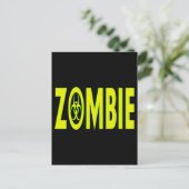 Radioaktives Zombie Postkarte (Stehend Vorderseite)