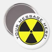 Radioaktivität Magnet (Vorderseite/Rückseite)