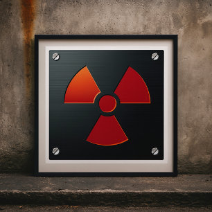 Radioaktivitätszeichen Poster