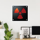 Radioaktivitätszeichen Poster (Heimbüro)
