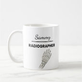 RADIOGRAPHER Personalized Name X-Ray Tech Gift Kaffeetasse (Links)