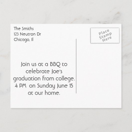 "Radiography Graduate" Xray Heart Einladungspostkarte (Rückseite)