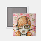 Radiohead Magnet (Vorderseite/Rückseite)