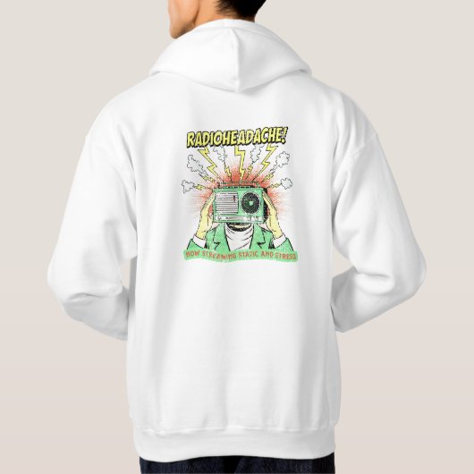 Radioheadache Vintage Retro Hoodie (Rückseite)