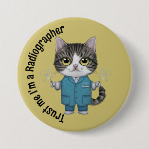 Radiologe, Ärztin, Radioligand Therapy Button