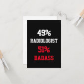Radiologe Badass Card Karte (Vorderseite/Rückseite Beispiel)