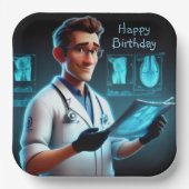 Radiologe Birthday Pappteller (Vorderseite)