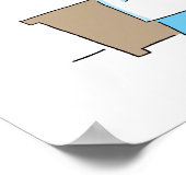 Radiologe Cartoon Poster (Ecke)