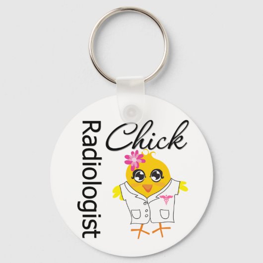 Radiologe Chick Schlüsselanhänger (Vorderseite)
