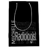 Radiologe Extraordinaire CUSTOM Mittlere Geschenktüte (Vorderseite)