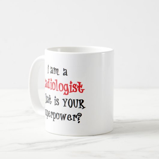 Radiologe Kaffeetasse (Vorderseite Links)