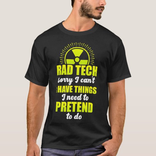 Radiologe Krass Tech Fun Fulltime Radi T-Shirt (Vorderseite)