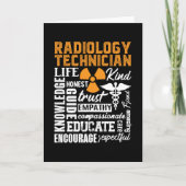 Radiologe Krass Tech Technologin Xray Karte (Vorderseite)