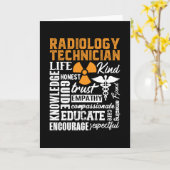 Radiologe Krass Tech Technologin Xray Karte (Gelbe Blume)