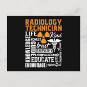 Radiologe Krass Tech Technologin Xray Postkarte (Vorderseite)