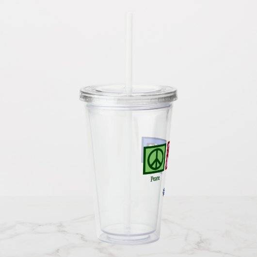 Radiologe Peace Liebe Radiology Chest X-Ray Tech Acryltrinkbecher (Rechts)