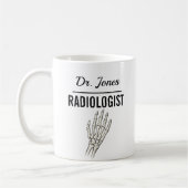 RADIOLOGE Personalisierter Name Arzt Geschenk Kaffeetasse (Links)