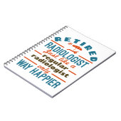 Radiologe Radiology Rentirement Happier Notizblock (Linke Seite)