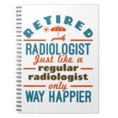 Radiologe Radiology Rentirement Happier Notizblock (Vorderseite)