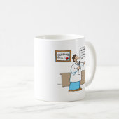 Radiologe Sings Karaoke Cartoon Funny Mug Kaffeetasse (VorderseiteRechts)