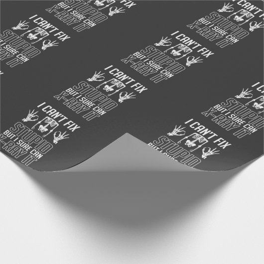 Radiologe Skeleton X-Ray Techniker Radiologie Geschenkpapier (Ecke)