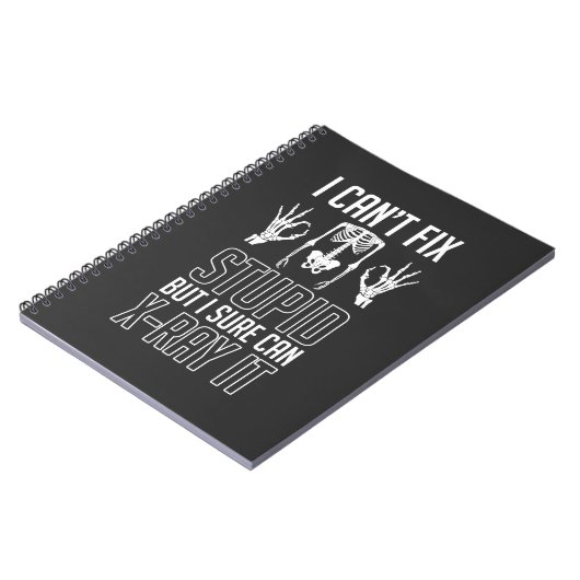 Radiologe Skeleton X-Ray Techniker Radiologie Notizblock (Linke Seite)